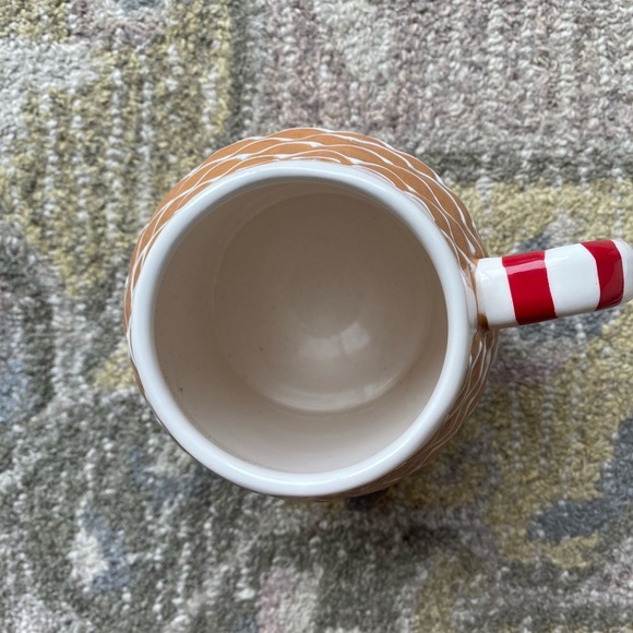 Wondershop Ceramic Gingerbread house Tan and Red Holiday Coffee Mug - Picture 2 of 5